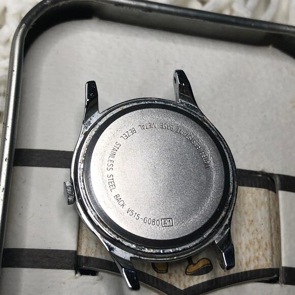 Vintage Disney Mickey Mouse + Watch Part and Original Display Box Case - Picture 6 of 15